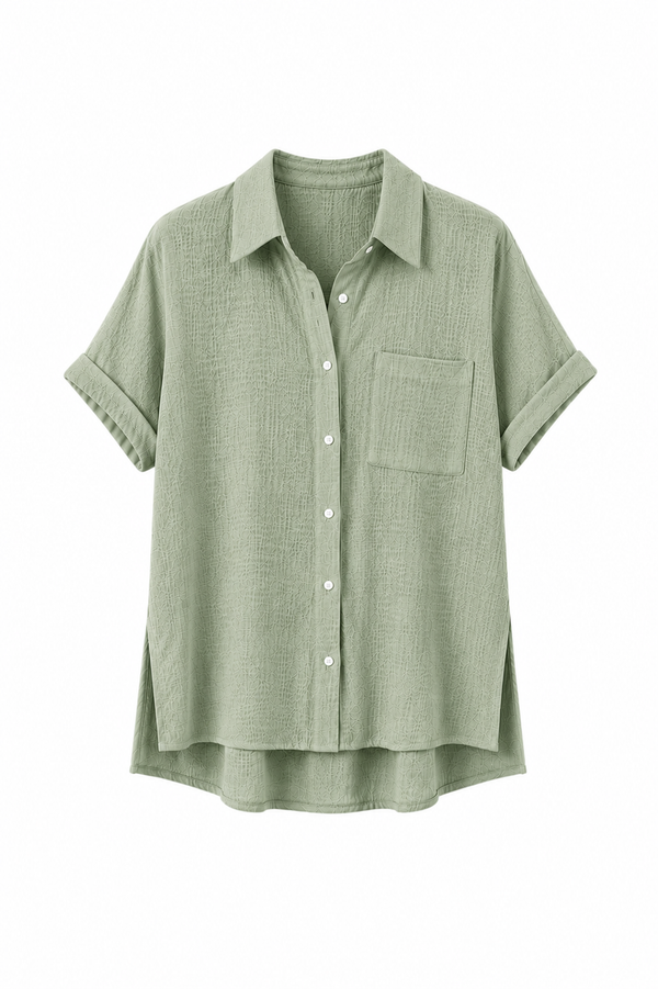 Blusa de Lino Mujer — Corte Suelto