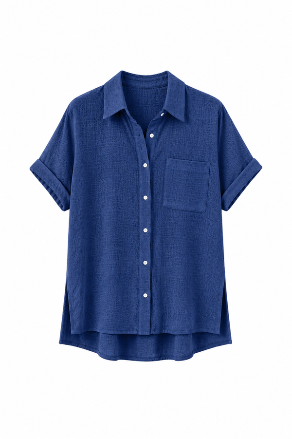 Blusa de Lino Mujer — Corte Suelto
