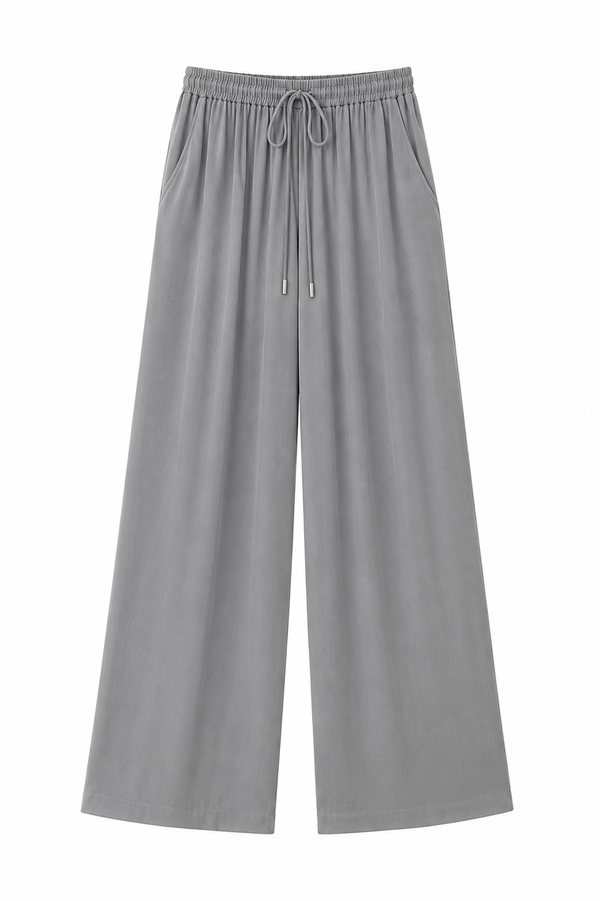 Pantalón Ancho de Lino Mujer — Corte Palazzo