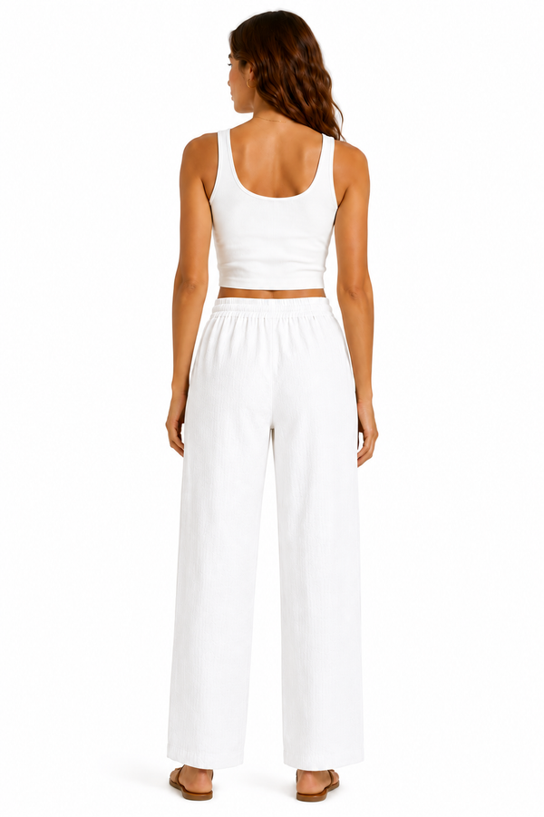 Pantalones de Lino/Algodón