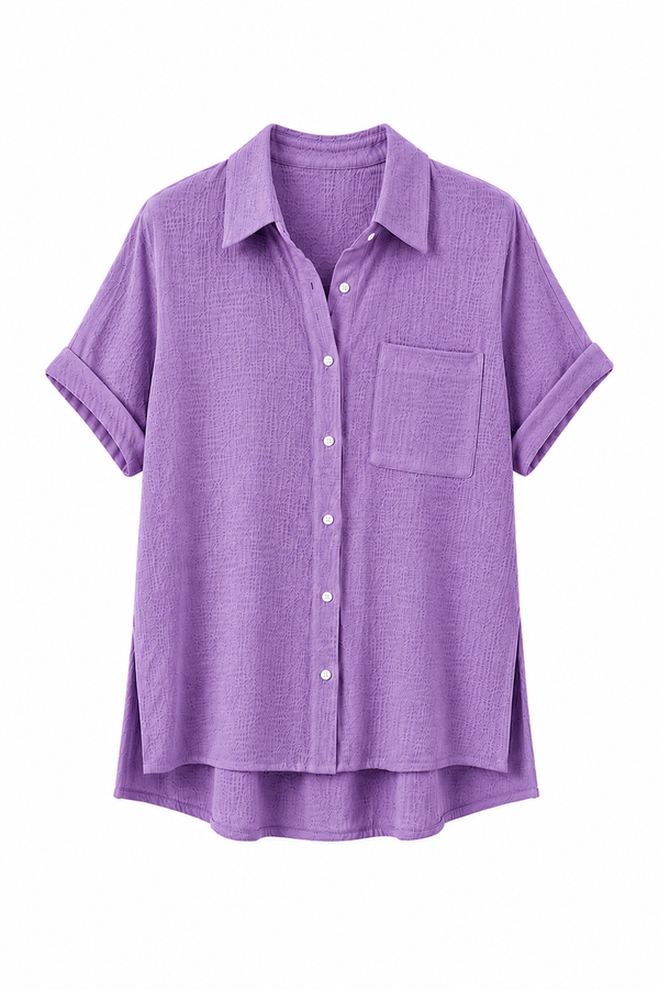 Blusa de Lino Mujer — Corte Suelto