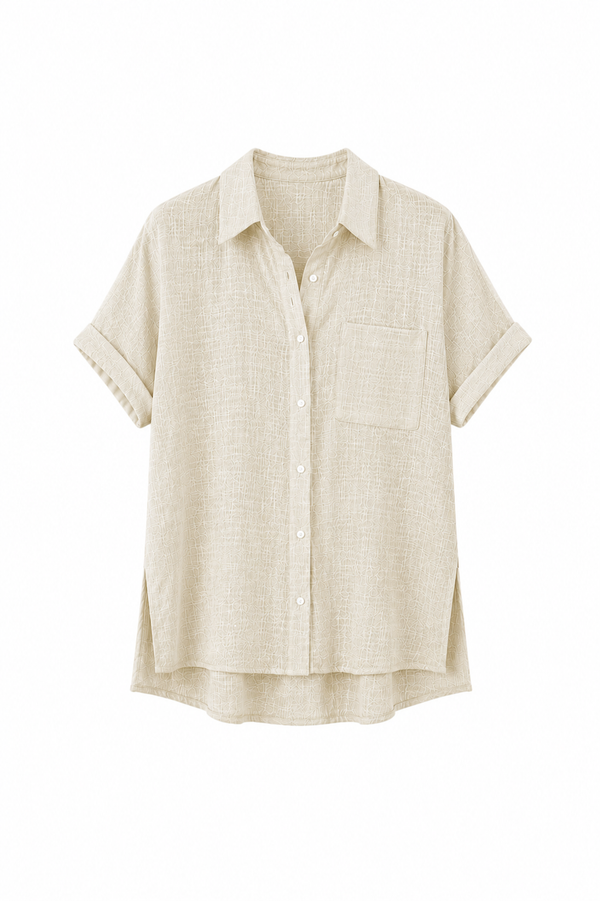 Blusa de Lino Mujer — Corte Suelto