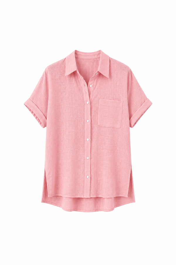 Blusa de Lino Mujer — Corte Suelto