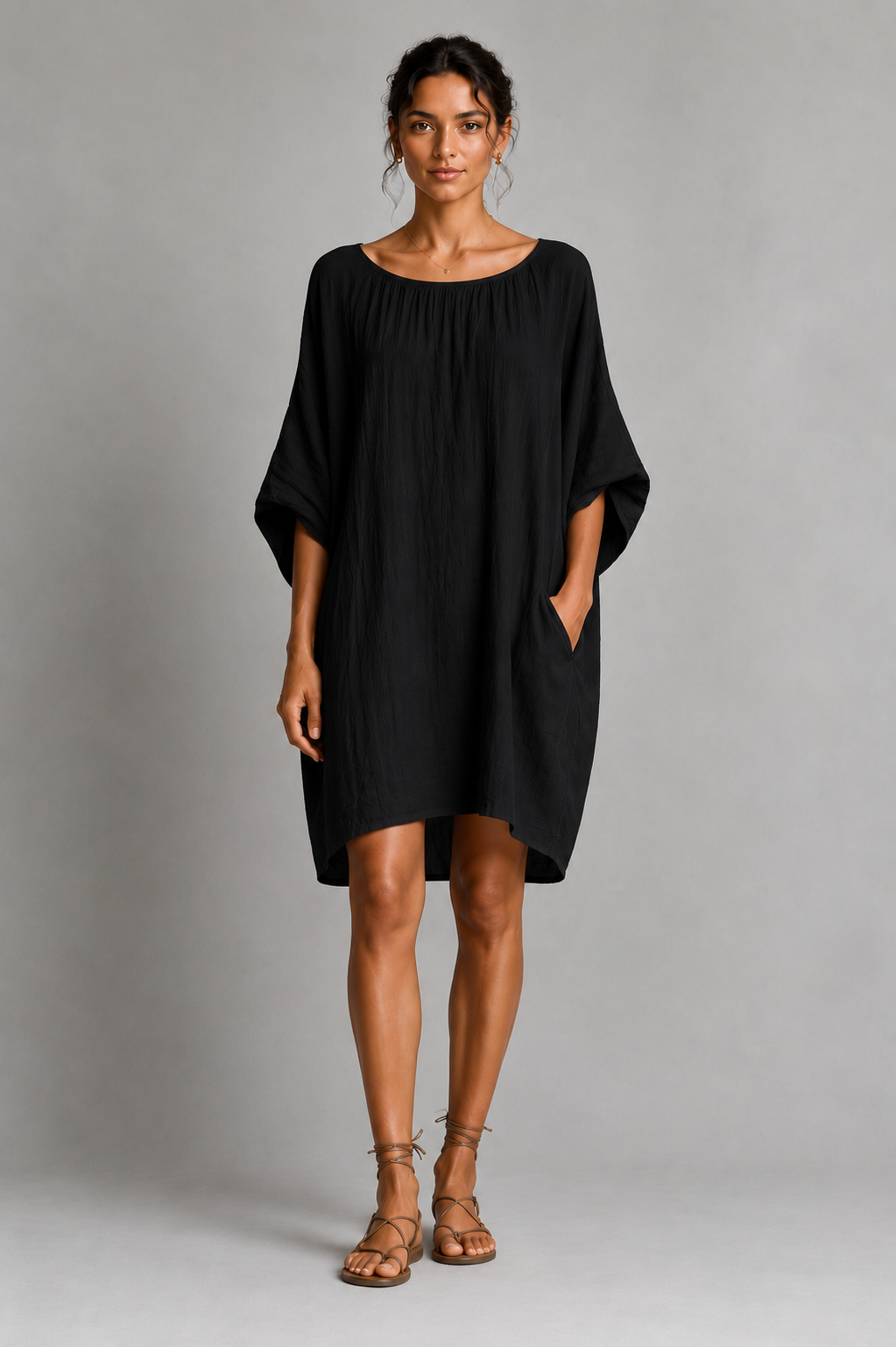 Vestido Midi De Lino