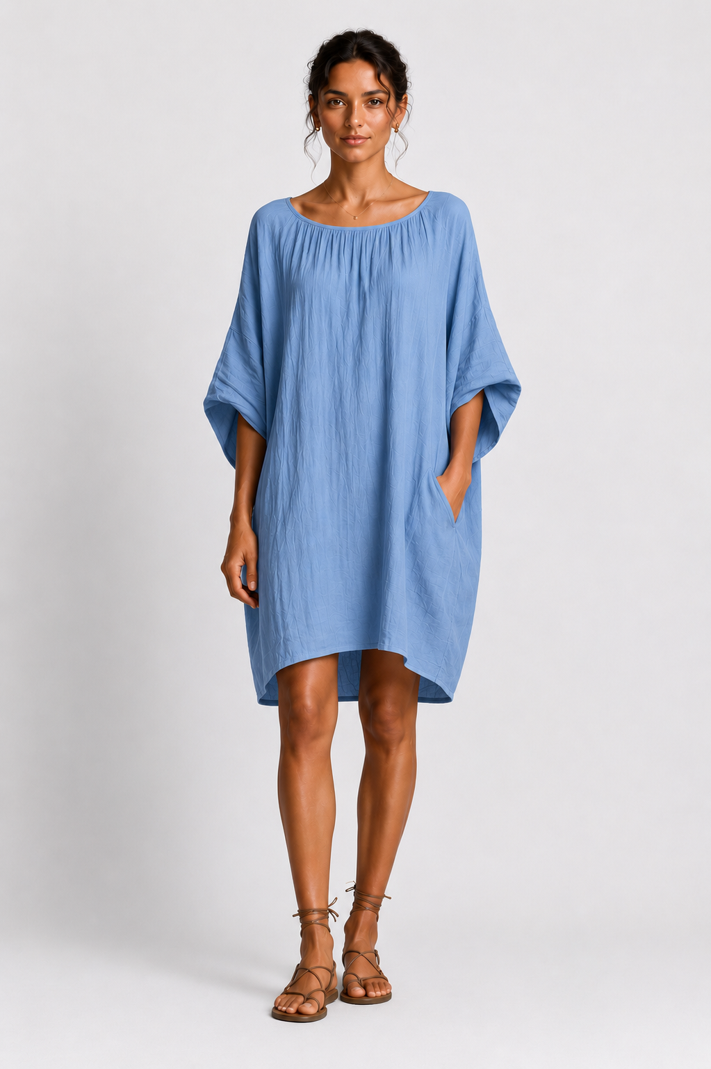 Vestido Midi De Lino
