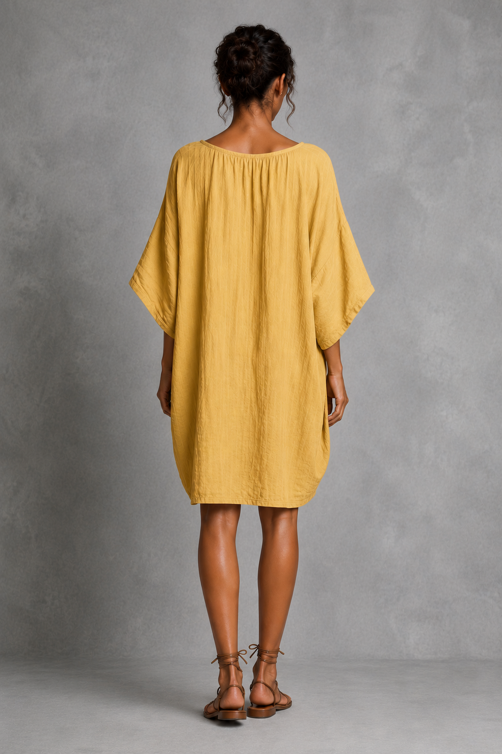 Vestido Midi De Lino