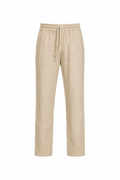 Hombre Pantalon Largo Lino