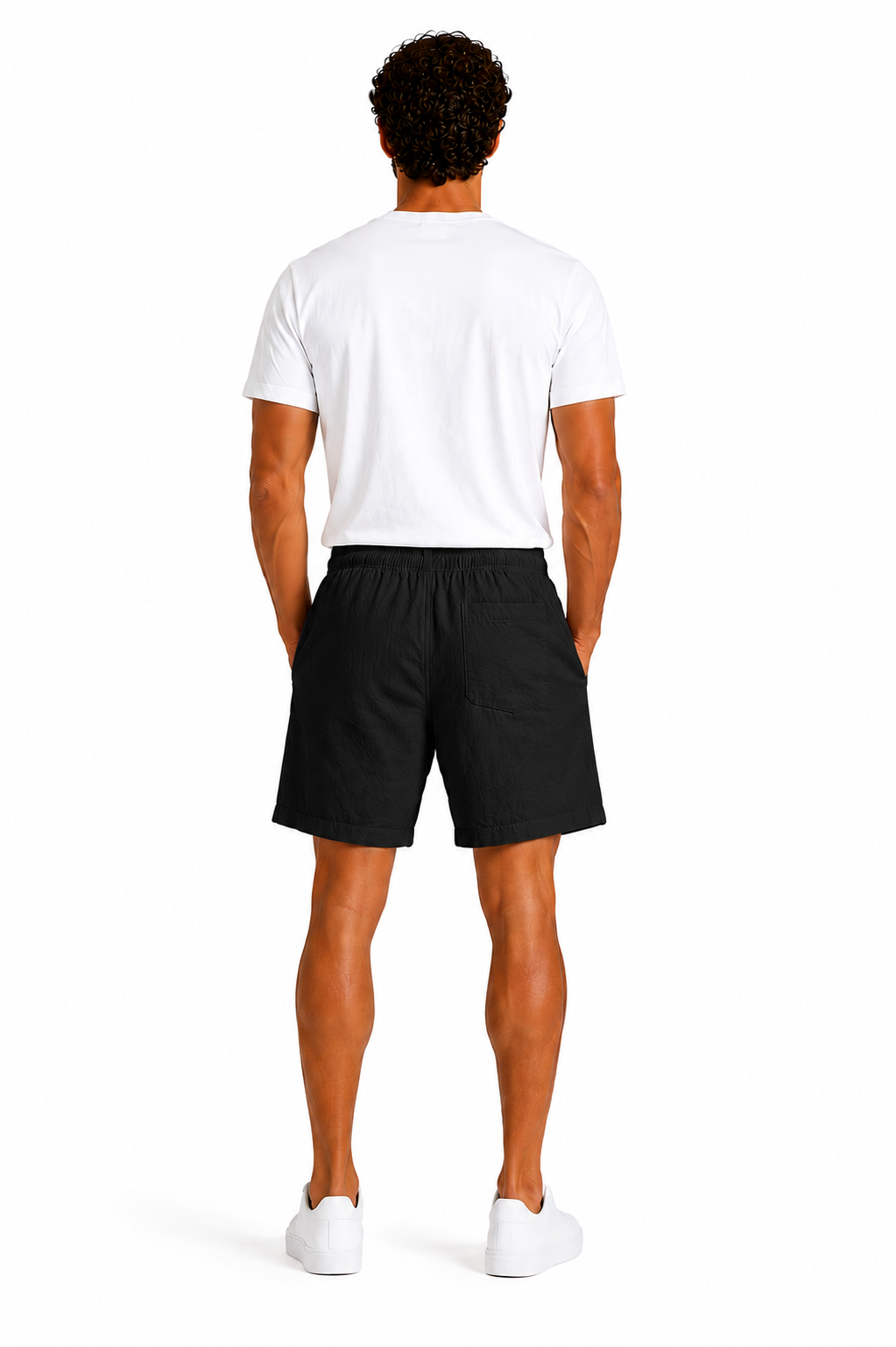 Hombre Pantalon Corto de Lino