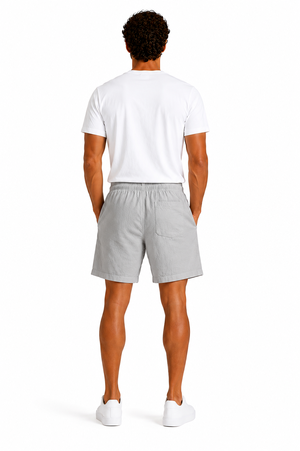 Hombre Pantalon Corto de Lino