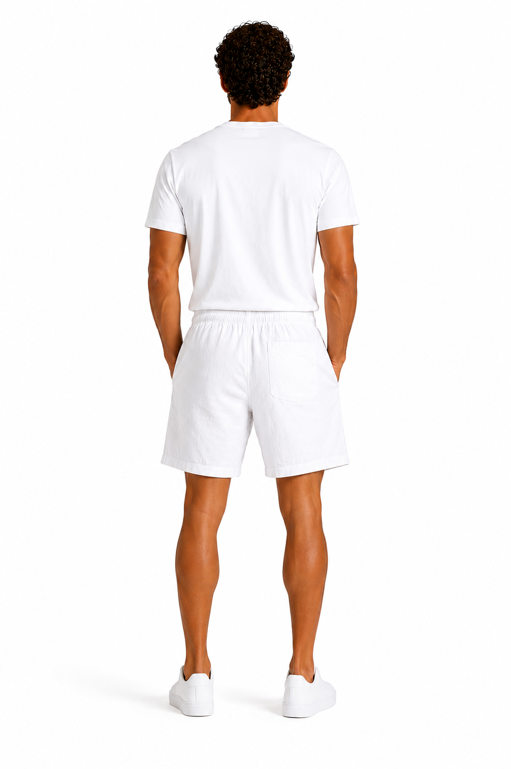 Hombre Pantalon Corto de Lino