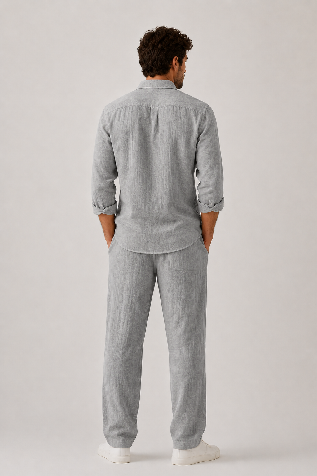 Hombre Pantalon Lino Pierna recta