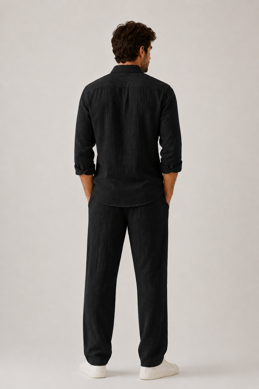 Hombre Pantalon Lino Pierna recta