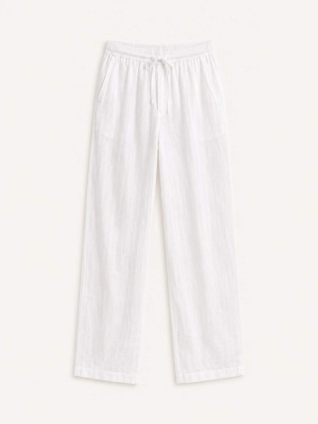 Hombre Pantalon Lino Pierna recta