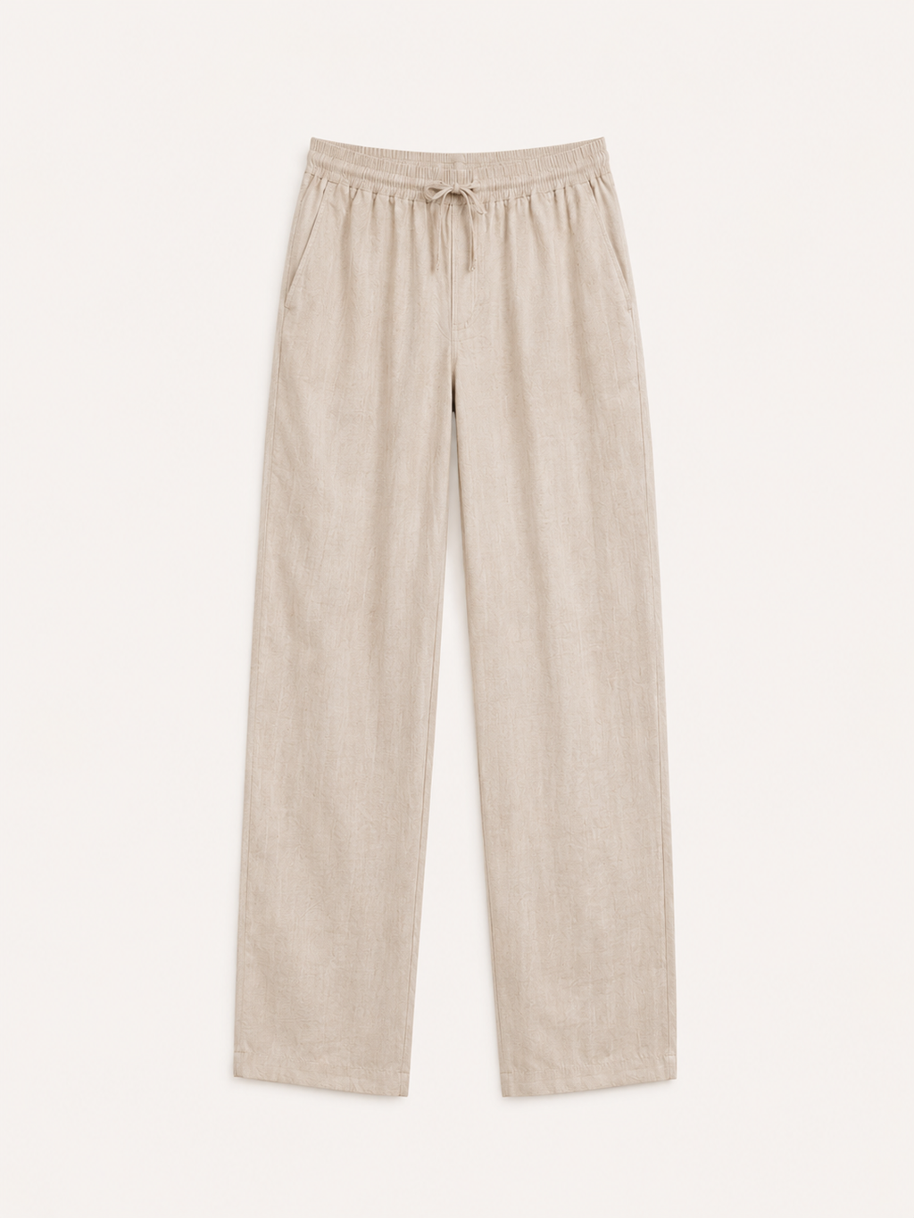 Hombre Pantalon Lino Pierna recta