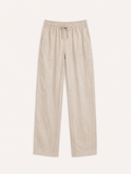 Hombre Pantalon Lino Pierna recta