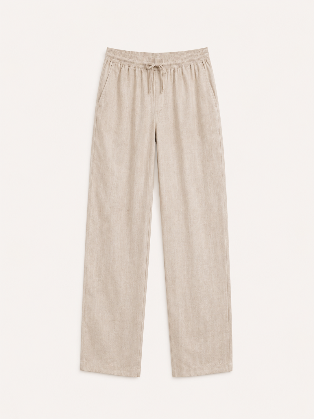 Hombre Pantalon Lino Pierna recta