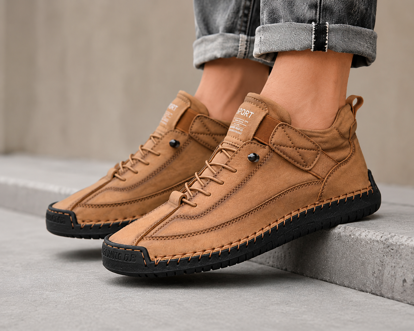 Mocasines de Cuero
