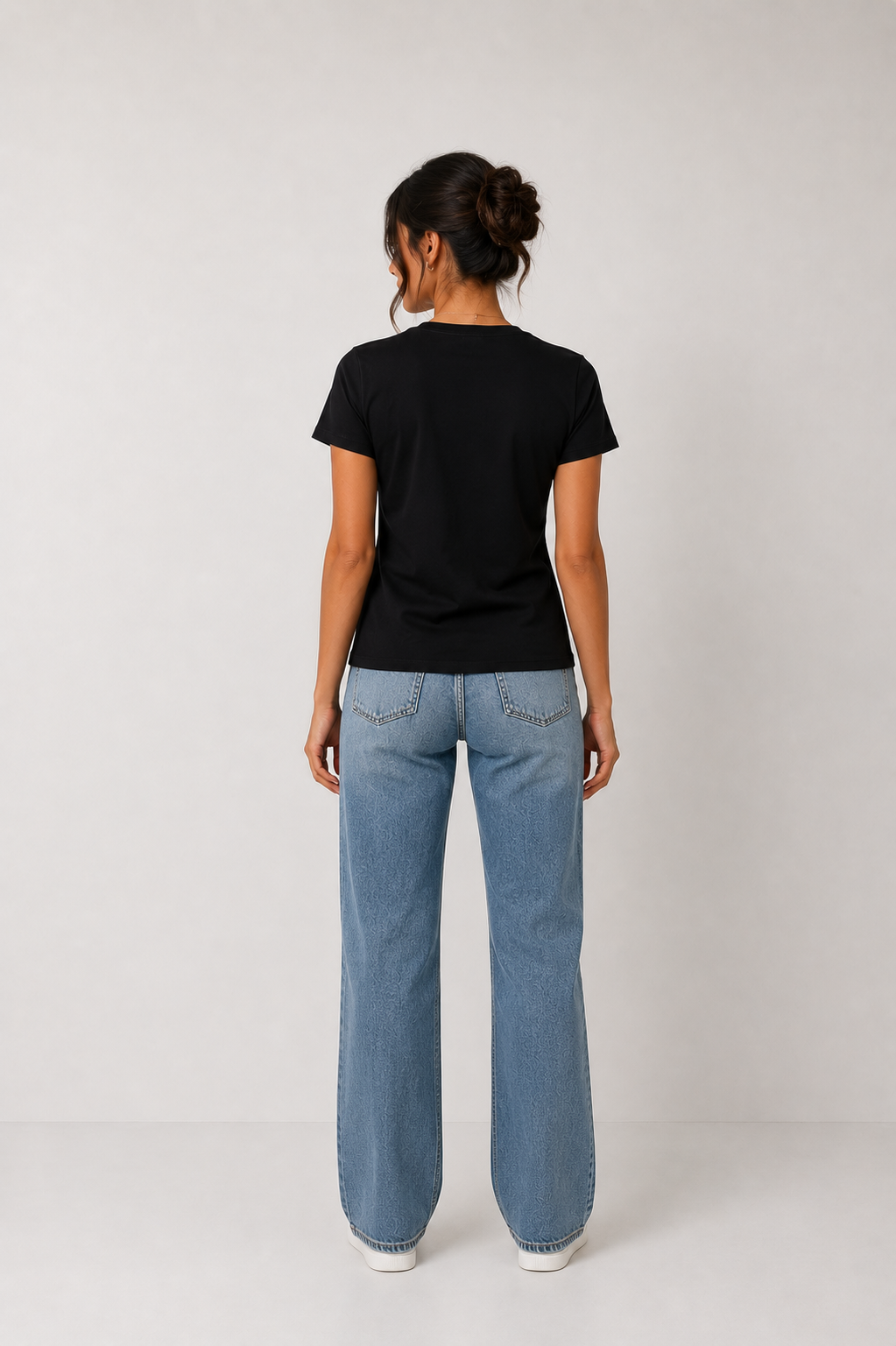 Brave Soul L-Camiseta blanca con letras Retro americana