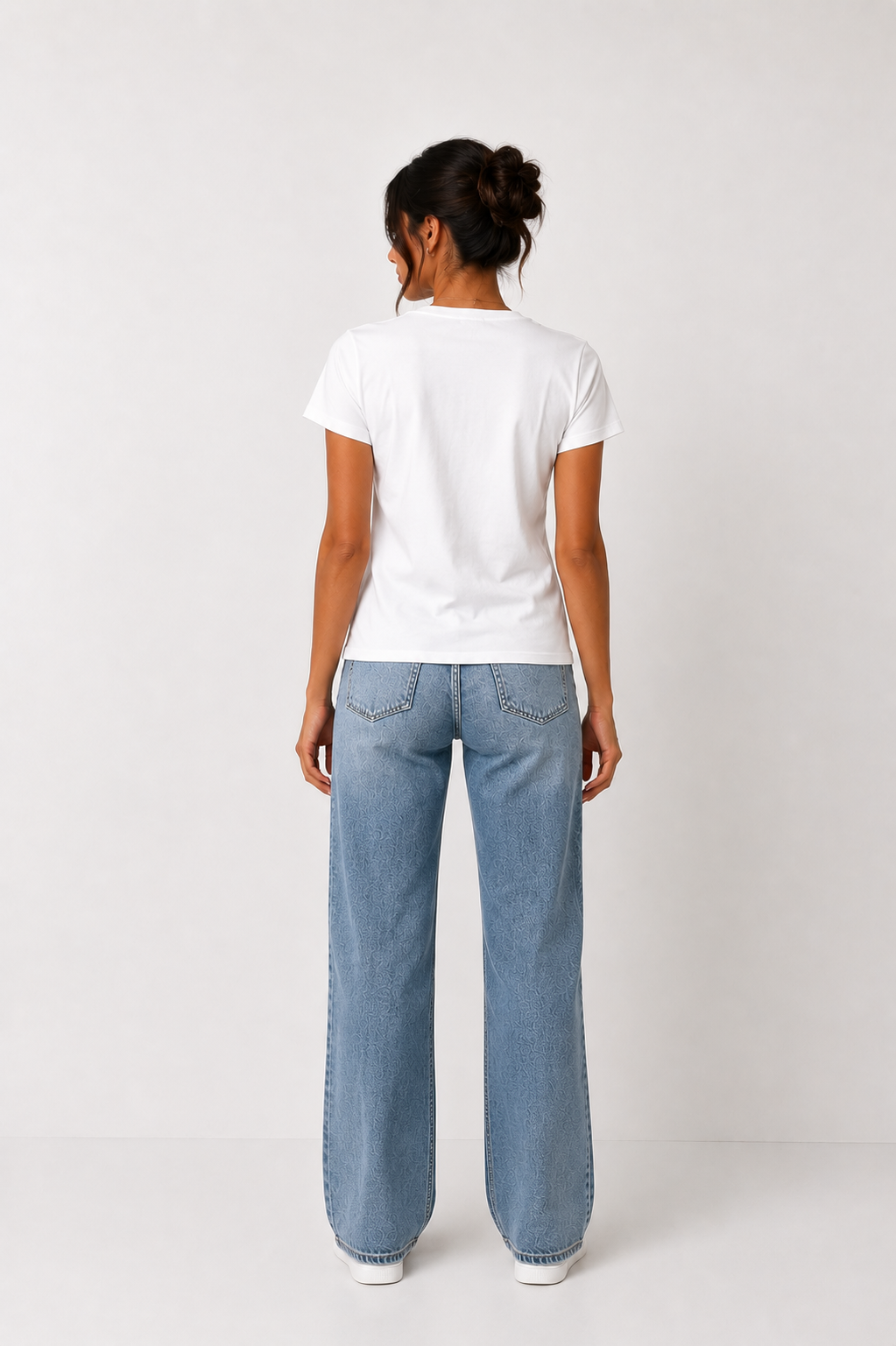 Brave Soul L-Camiseta blanca con letras Retro americana
