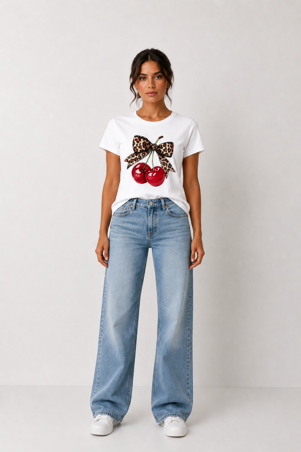 Camiseta Estampado cerezas