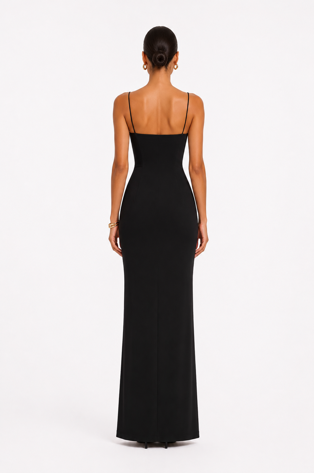 Vestido de tirantes pierna abierta