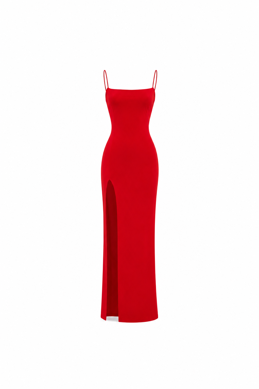 Vestido de tirantes pierna abierta
