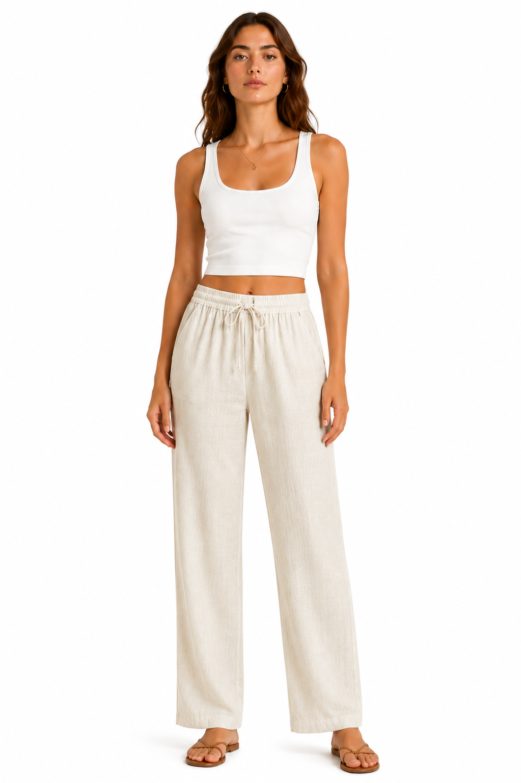 Pantalones de Lino/Algodón
