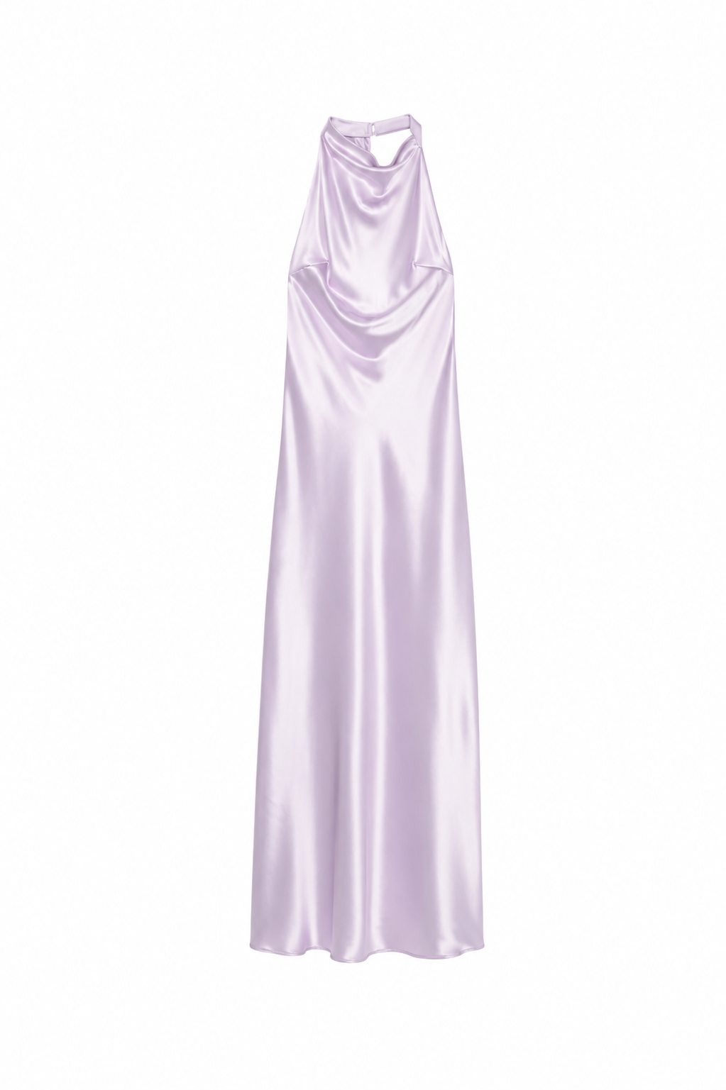 Vestido Verona | Vestido Largo de Satén con Cuello Halter y Espalda Descubierta