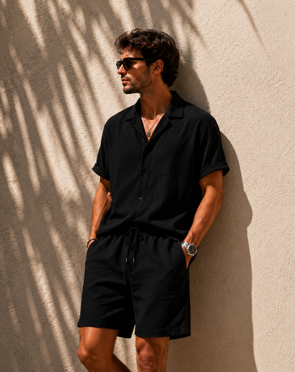 Conjunto Texturizado Negro