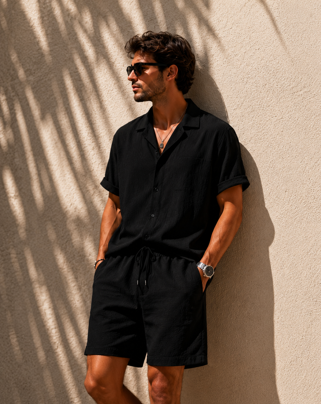 Conjunto Texturizado Negro