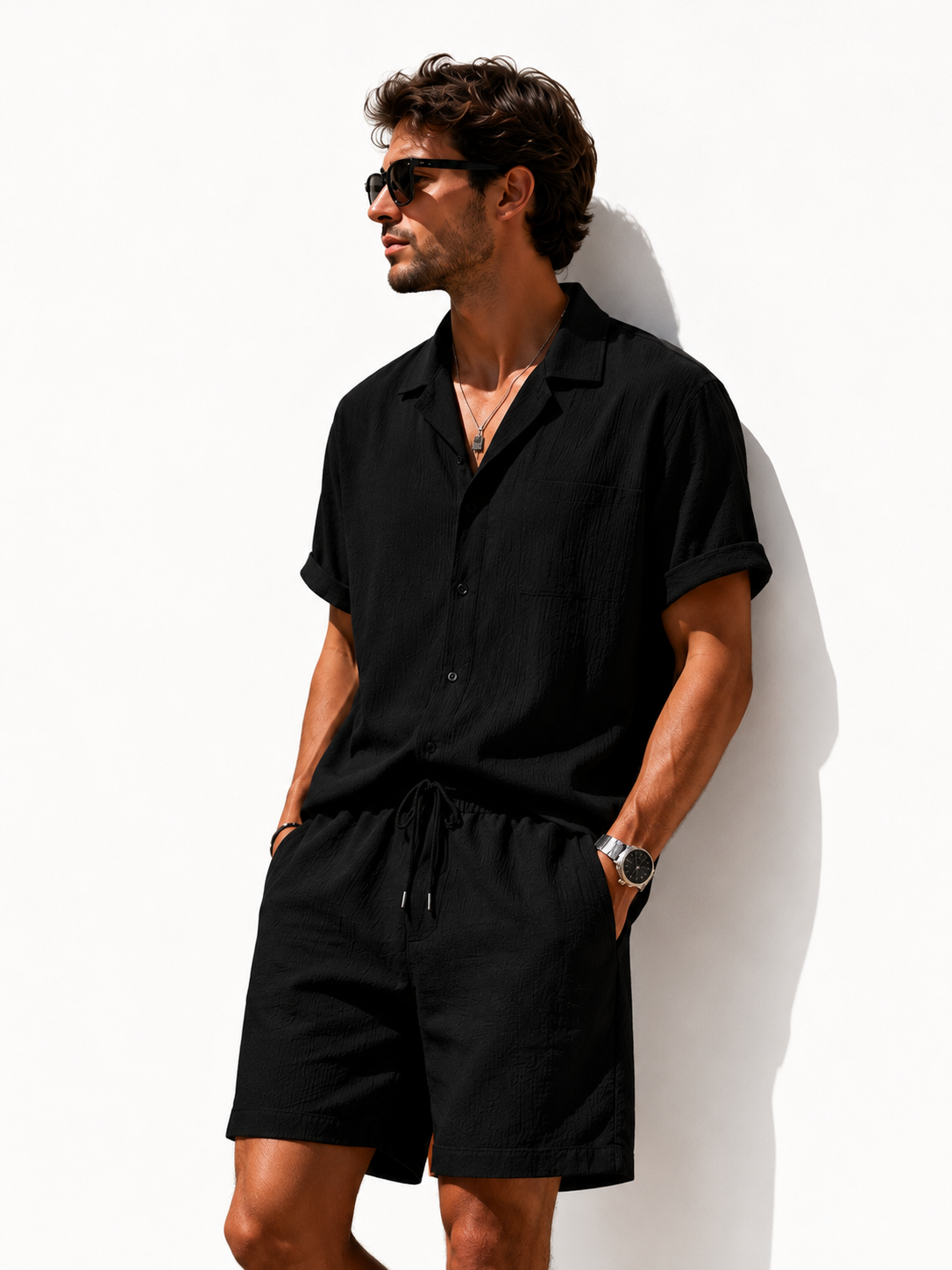 Conjunto Texturizado Negro