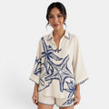 Conjunto Mediterráneo Beige con Lino