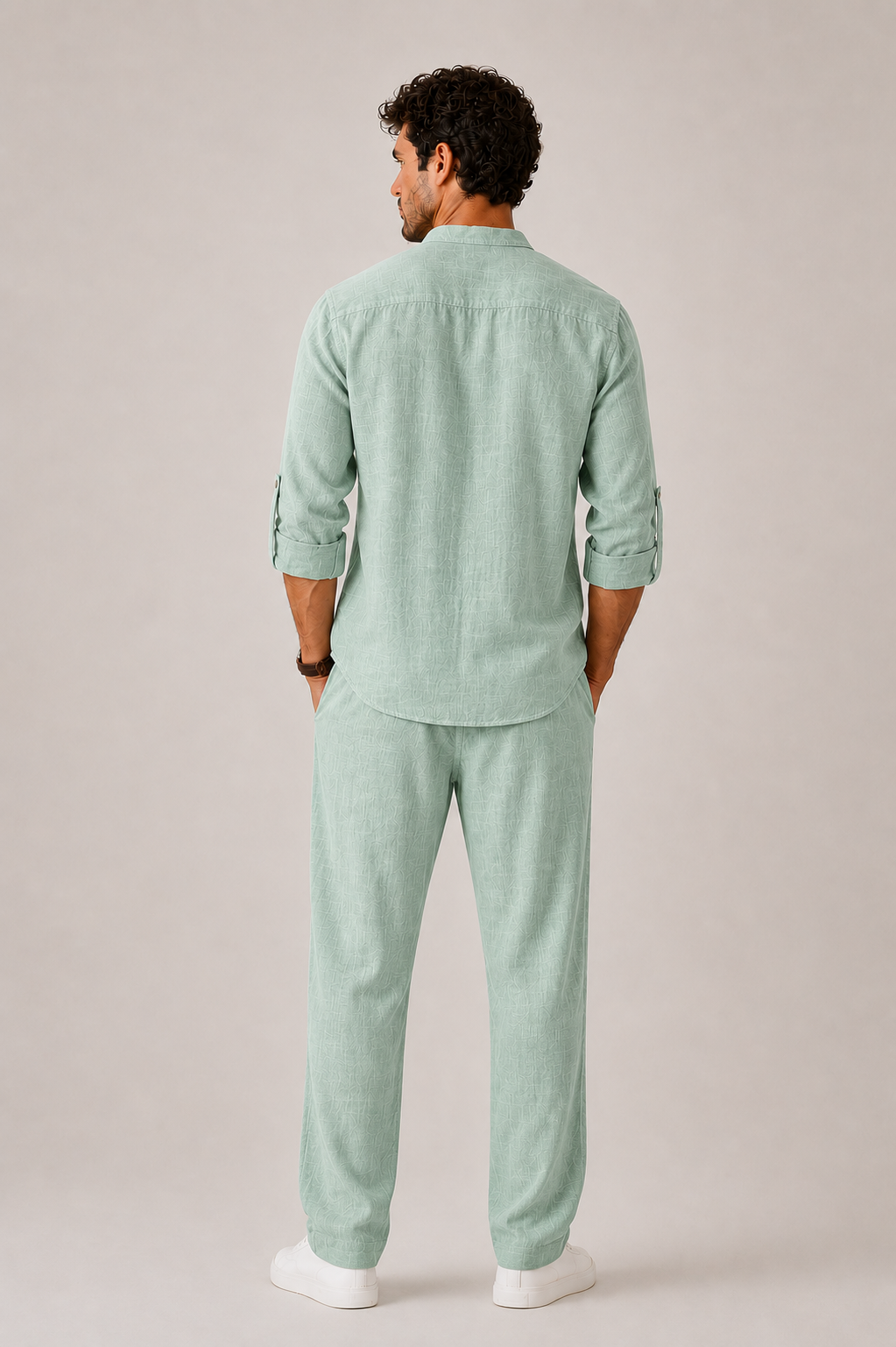 Hombre Camisa de Lino