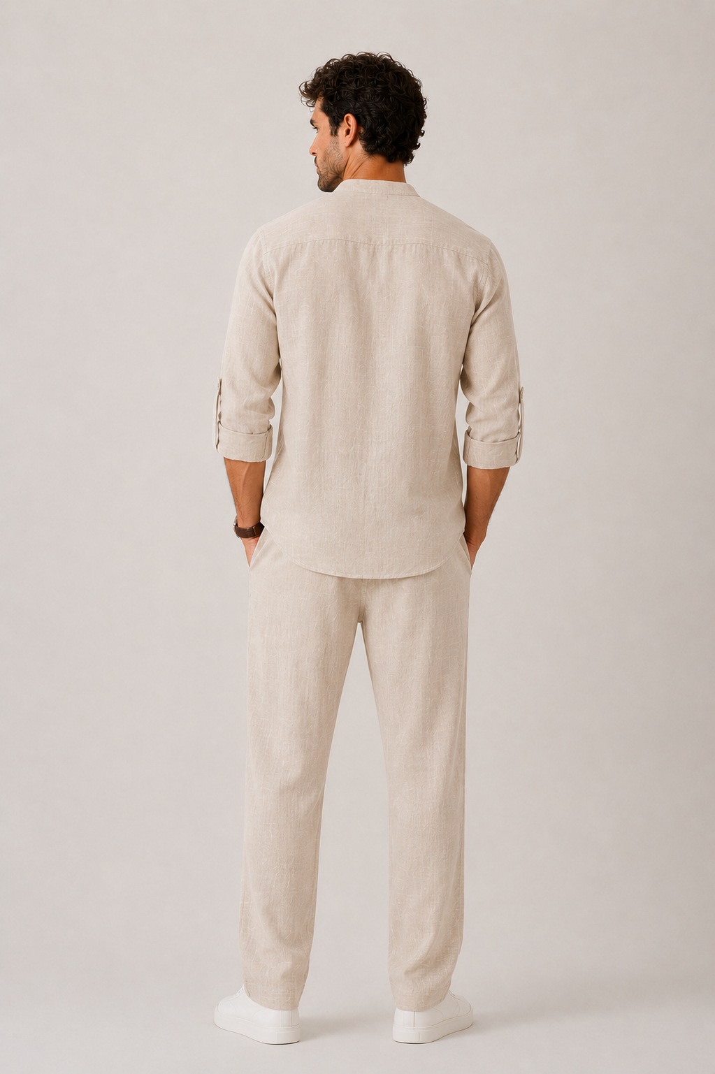 Hombre Camisa de Lino