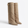 Nicole | Botas de Mujer hasta la Rodilla con Tacón Ancho y Punta Estilizada