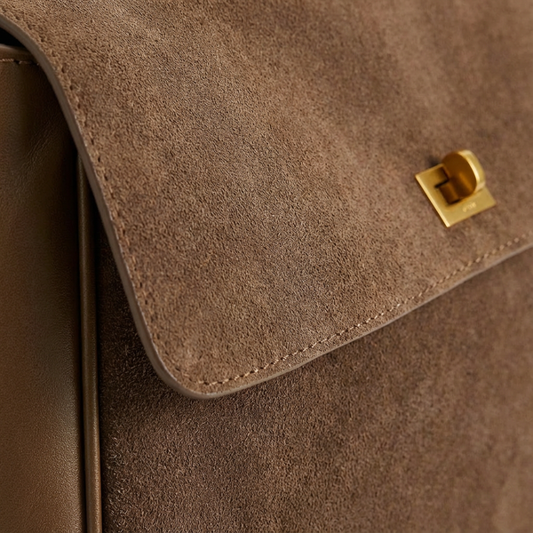 Sofia | Bolso Satchel Mujer Con Cierre Giratorio Dorado | Atemporal
