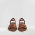 Sandalias planas para mujer con tiras anchas