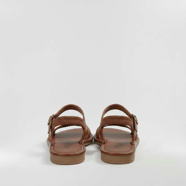 Sandalias planas para mujer con tiras anchas