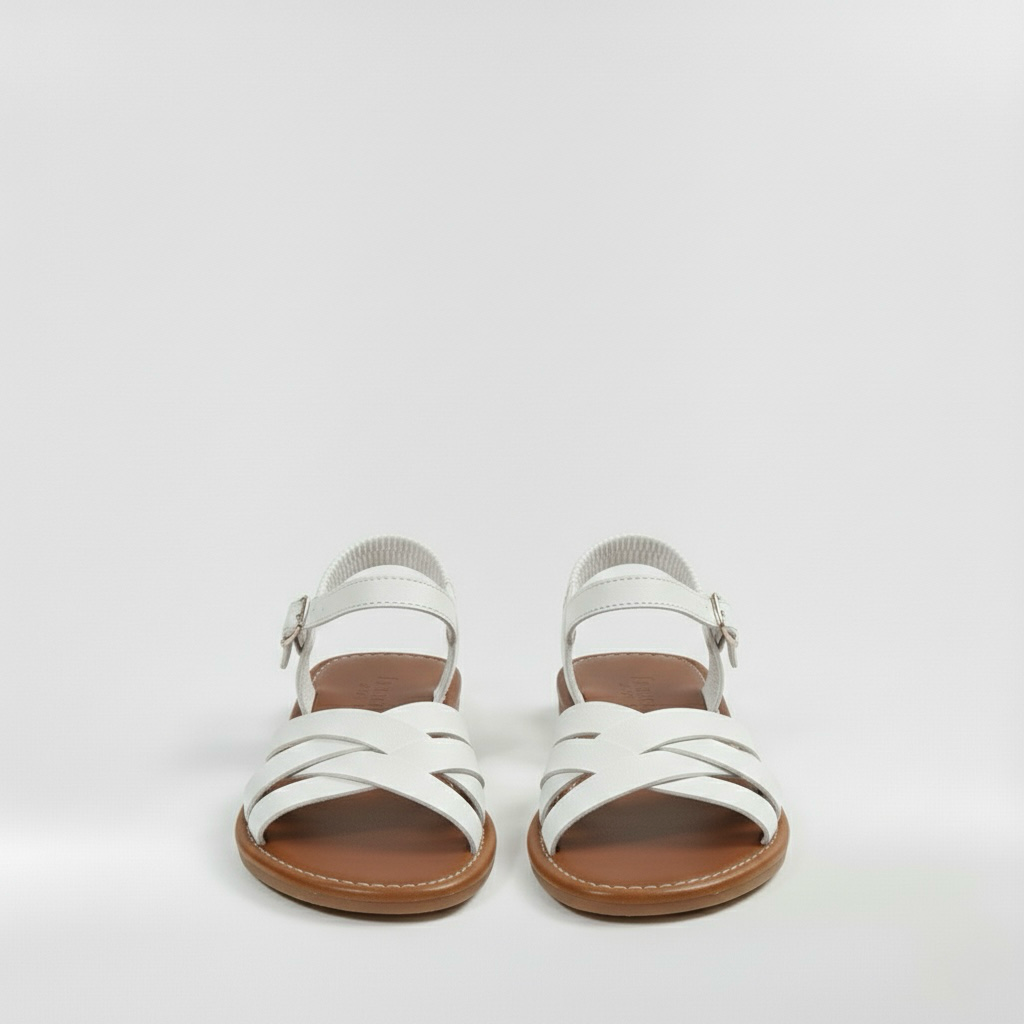 Sandalias planas para mujer con tiras anchas