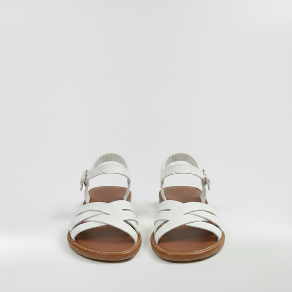 Sandalias planas para mujer con tiras anchas