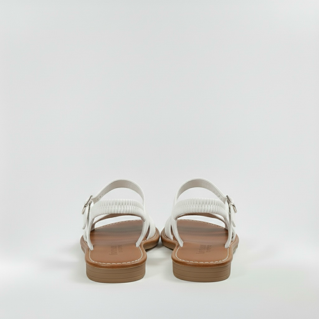 Sandalias planas para mujer con tiras anchas