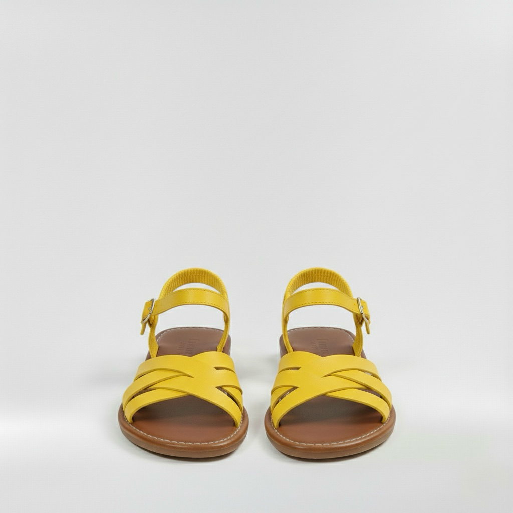 Sandalias planas para mujer con tiras anchas