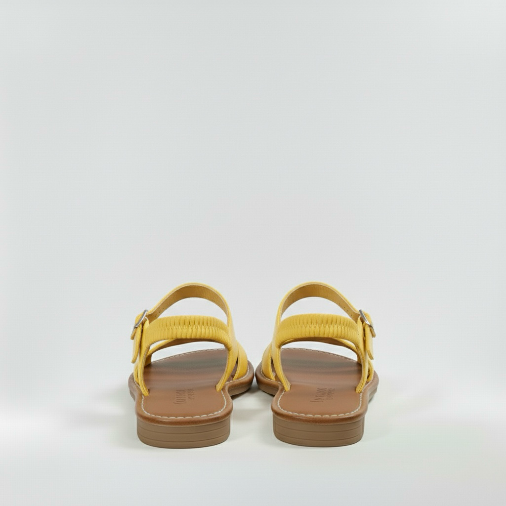 Sandalias planas para mujer con tiras anchas