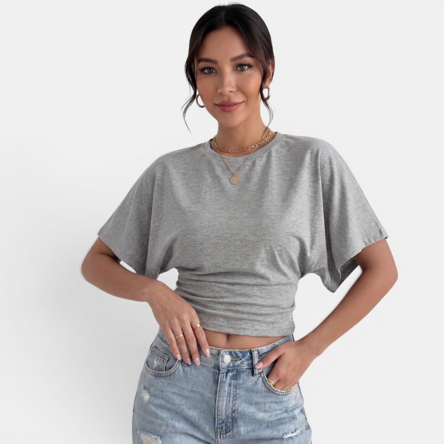 Camiseta Oversize Mujer Verano Elegante