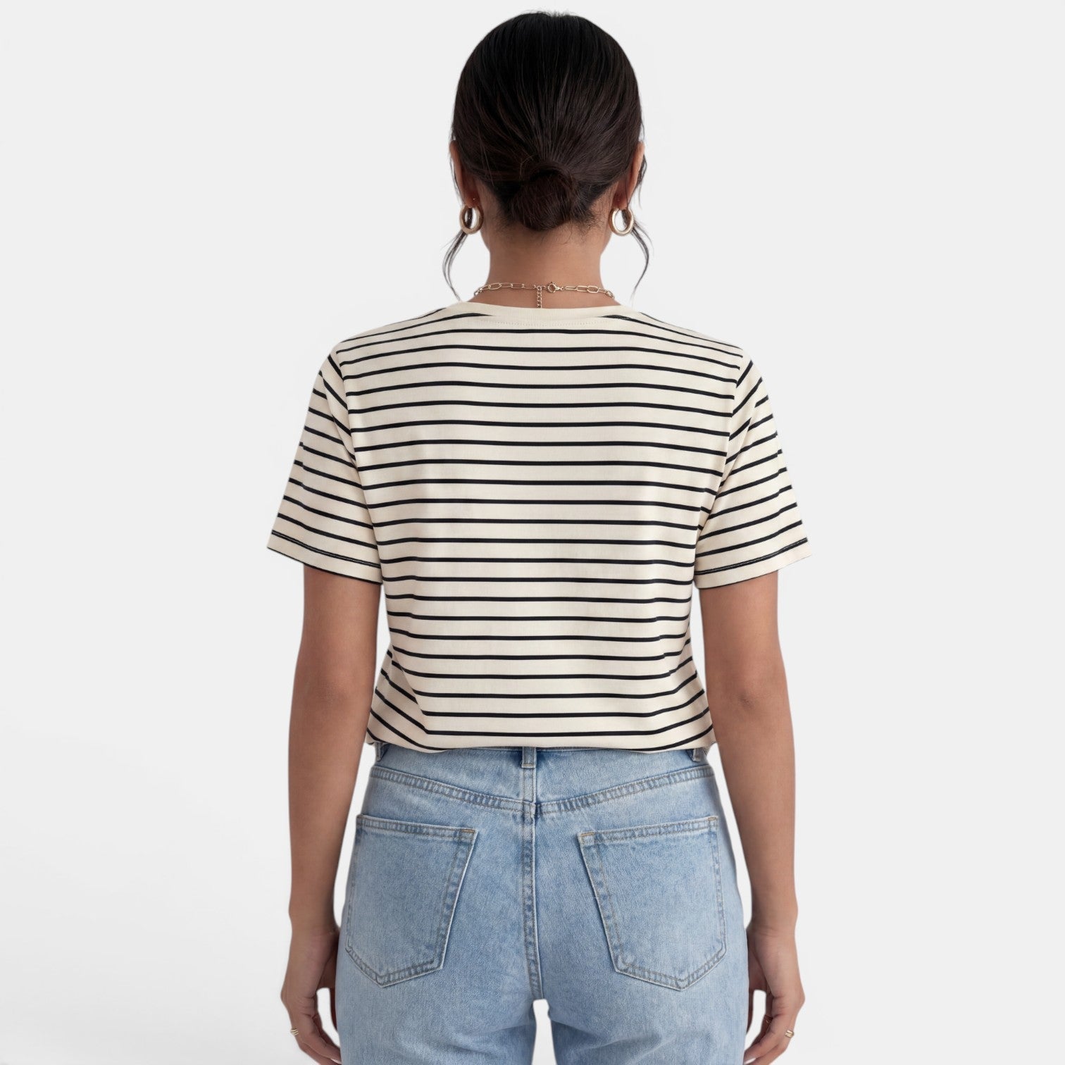 Camiseta Rayas Mujer Básica
