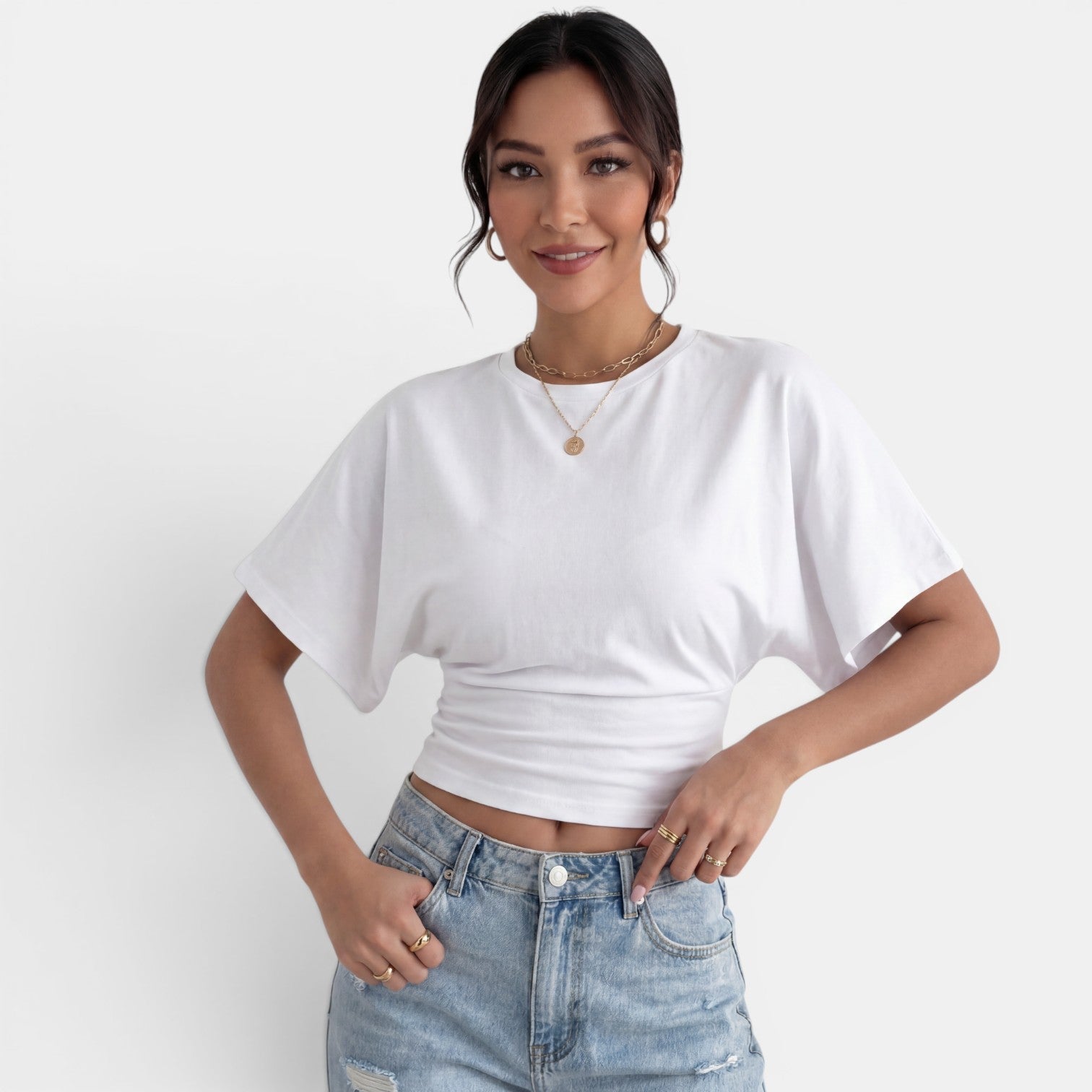 Camiseta Oversize Mujer Verano Elegante