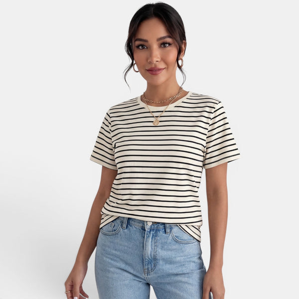 Camiseta Rayas Mujer Básica